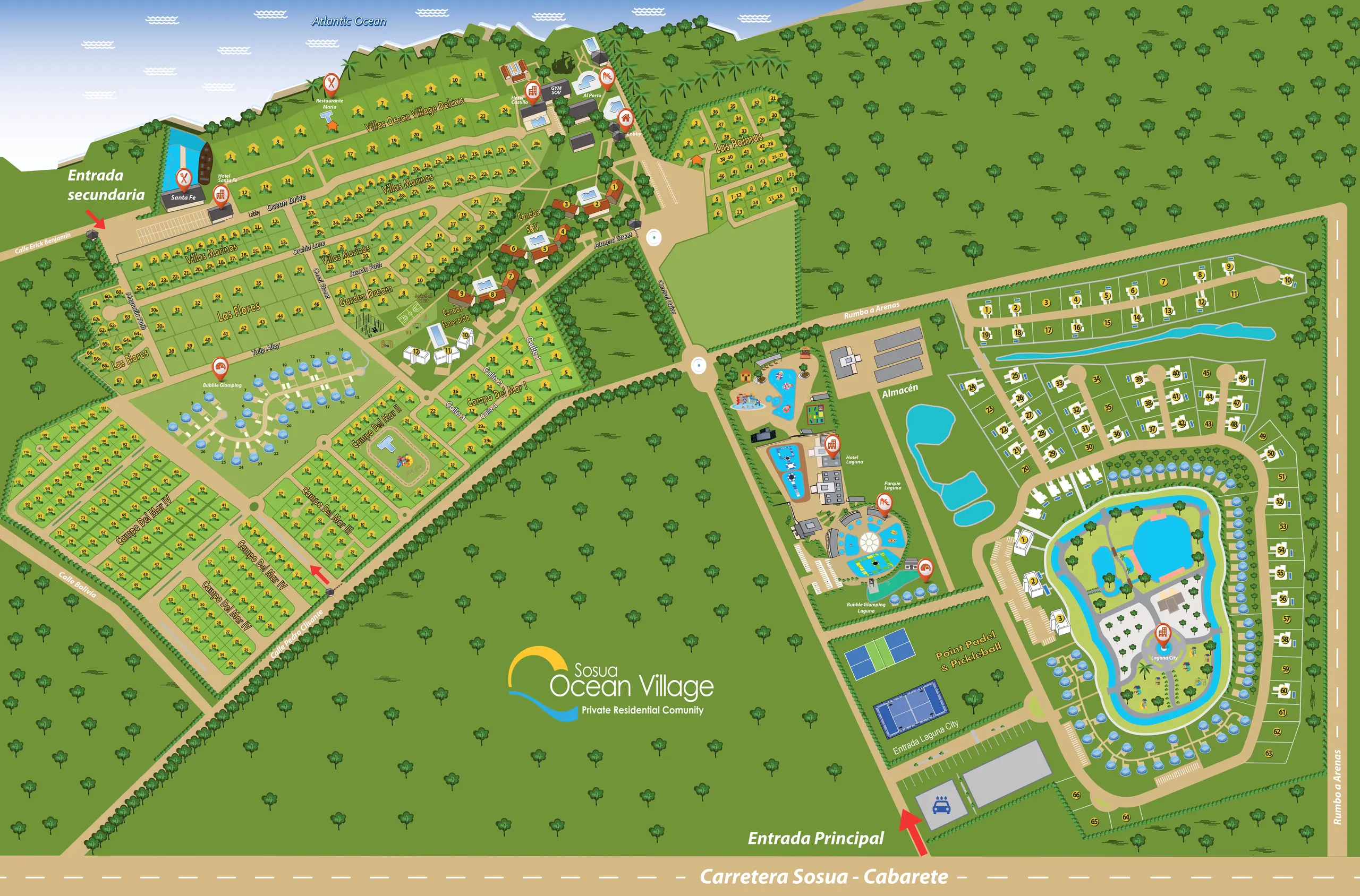Sosua Ocean Village map
